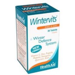WINTERVITS. Complemento con Vitamina C, Maitake, Rutina, Quercitina, Astragalo, Propolis y Zinc. La vitamina C y el zinc contr